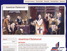 Tablet Screenshot of americanchristocrat.com